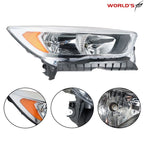 Headlight for Ford Escape (2017–2019) Halogen Right Side Chrome