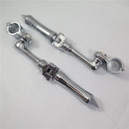 Chrome Stick Foot Peg for Honda Yamaha Suzuki Kawasaki (1.5")