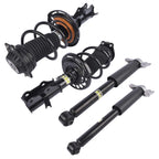 Set of 4 Front Strut Coil Springs + Rear Shock Absorbers for Chevy Malibu (2016–2023)