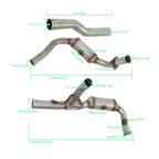 Set of 2 Catalytic Converters for Dodge Nitro (2007–2012) 3.7L