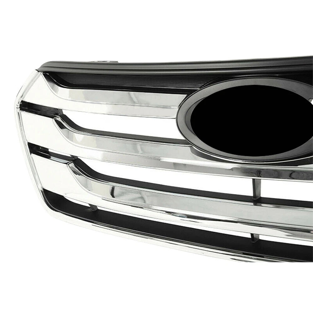 Front Bumper Upper Grille for Hyundai Santa Fe Sport (2013–2016) - Chrome