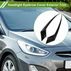 Headlight Eyebrow Eyelid Cover for Honda Accord (2023–2023) Black Carbon Fiber