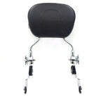 Adjustable Skull Backrest Sissy Bar w/ Pad for Harley FLHR FLHX (2007–2015) Chrome