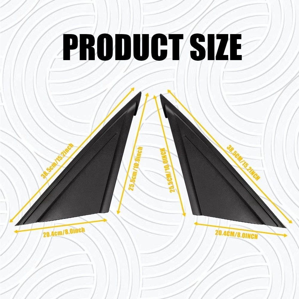 Set of 2 Mirror Corner Triangle Cover Trim for Ford Focus (2012–2018)