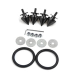 Black Spike Alloy Quick Release Bumper Fasteners Kit for Audi A4 A5 A6 TT (2009-2024)