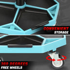 Adjustable Rolling Stool for Mechanics Tool Seat (15.74"-21.25")