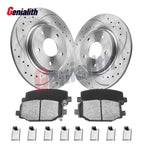 12" Rear Rotors & Ceramic Brake Pads for Dodge Grand Caravan (2012–2016)