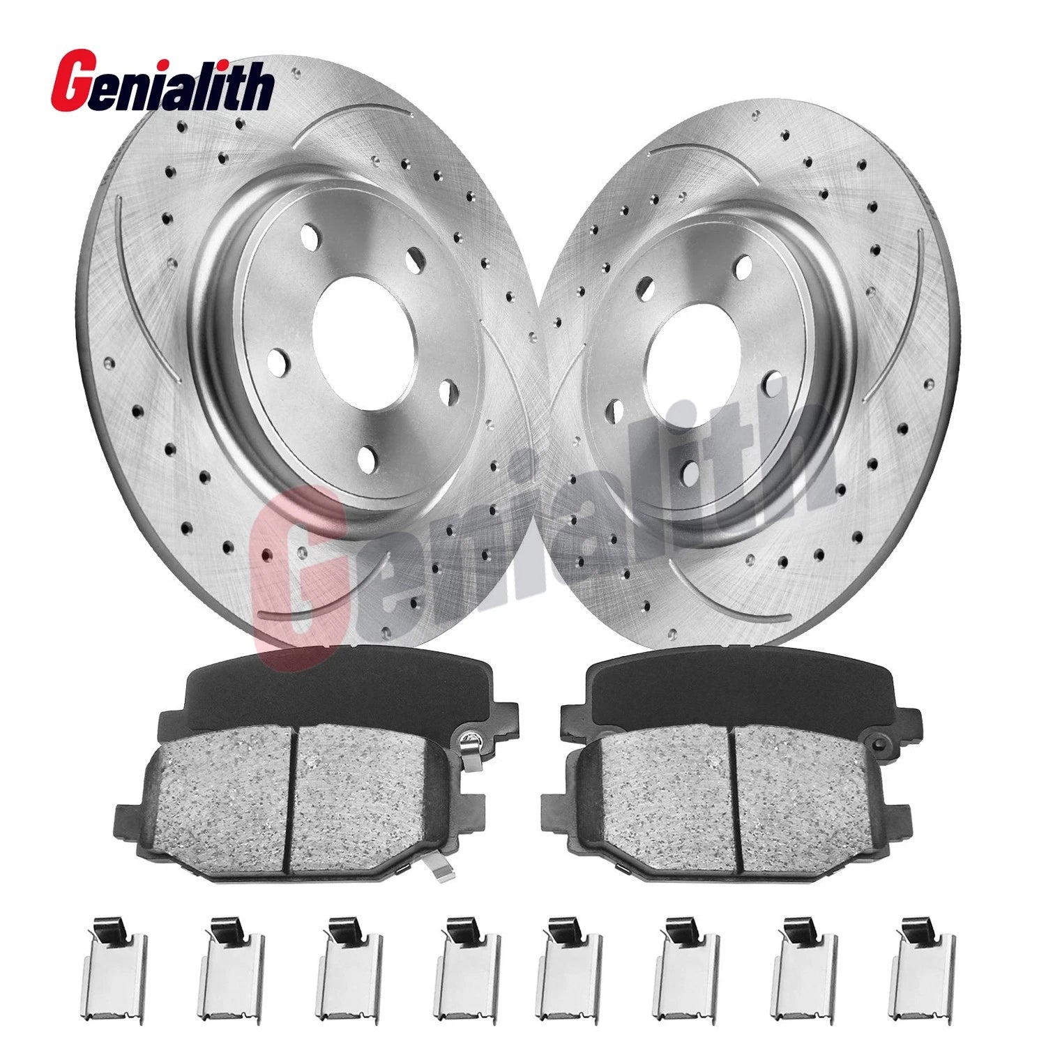 12" Rear Rotors & Ceramic Brake Pads for Dodge Grand Caravan (2012–2016)