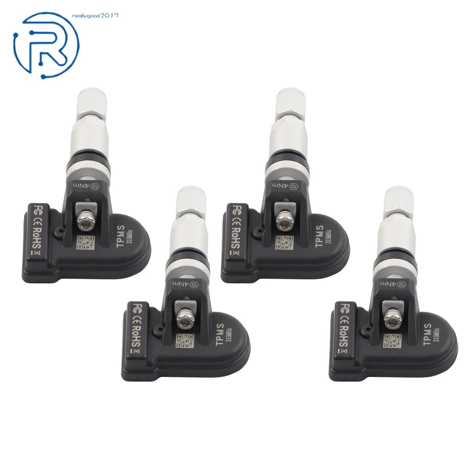 Set of 4 Tire Pressure Monitoring Sensors for Saturn Astra (2010) GMC Yukon (2016–2020)