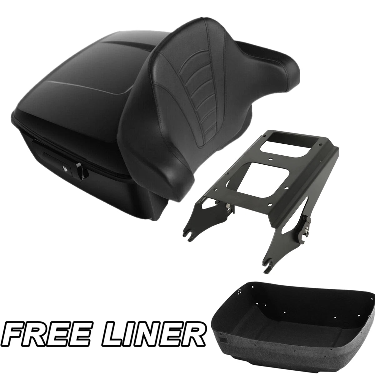 Trunk Backrest Mount Rack for Harley Touring Road Glide (2009–2013)