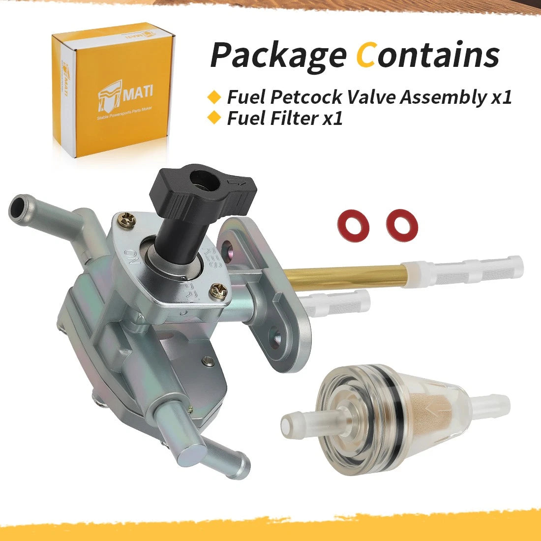 Fuel Petcock Valve & Filter for Suzuki QuadSport 400 Z LT-Z400 (2003–2008)