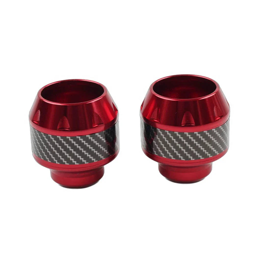 Red Front Fork Frame Sliders for Motorcycle Crash Protection