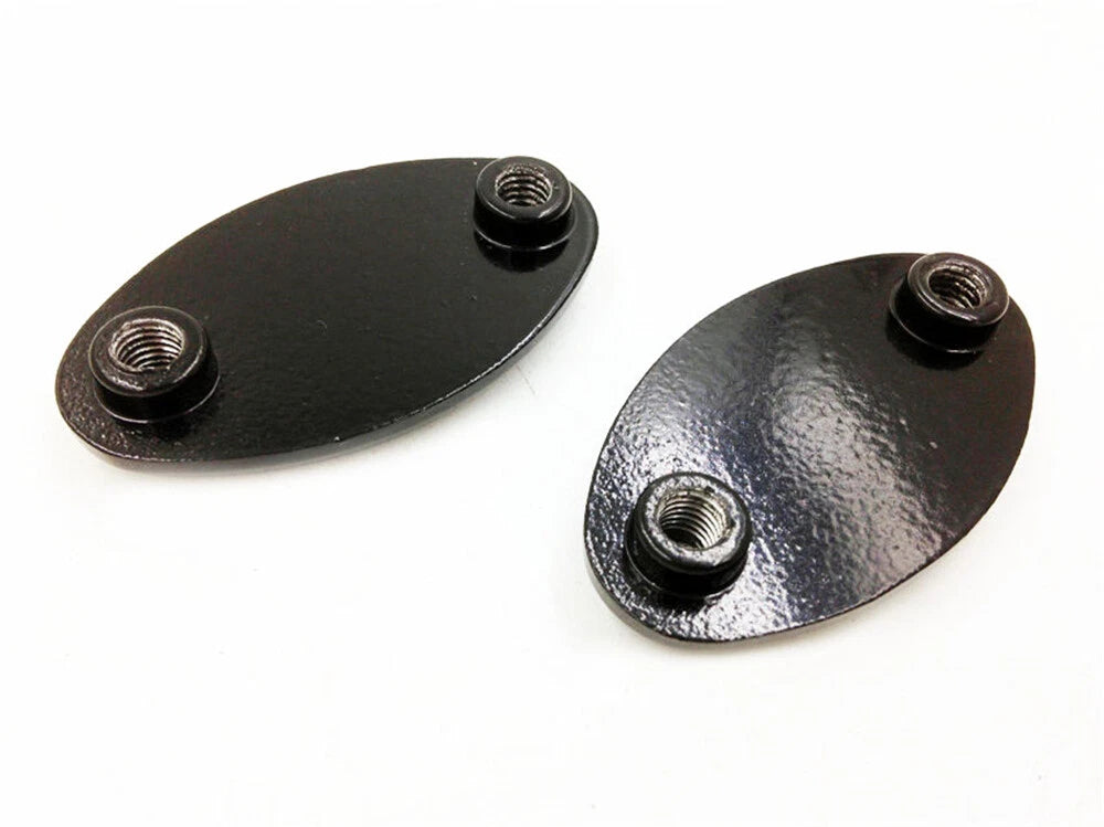 Mirror Block Off Plates for Kawasaki Ninja ZX6R ZX6RR ZX10R (2005–2008) Black
