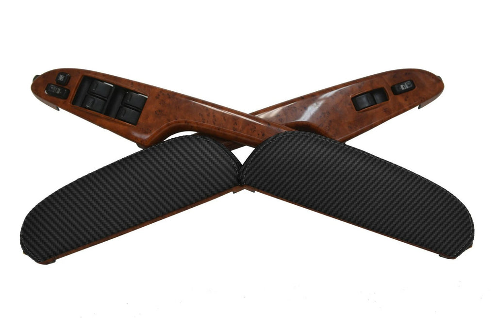 Carbon Fiber Door Panel Armrest Cover for Toyota Sienna (2005–2010)