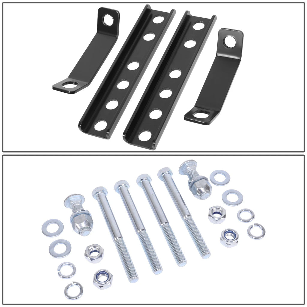 Rear Spare Tire Carrier for - 100 lbs, Black Powder-Coated