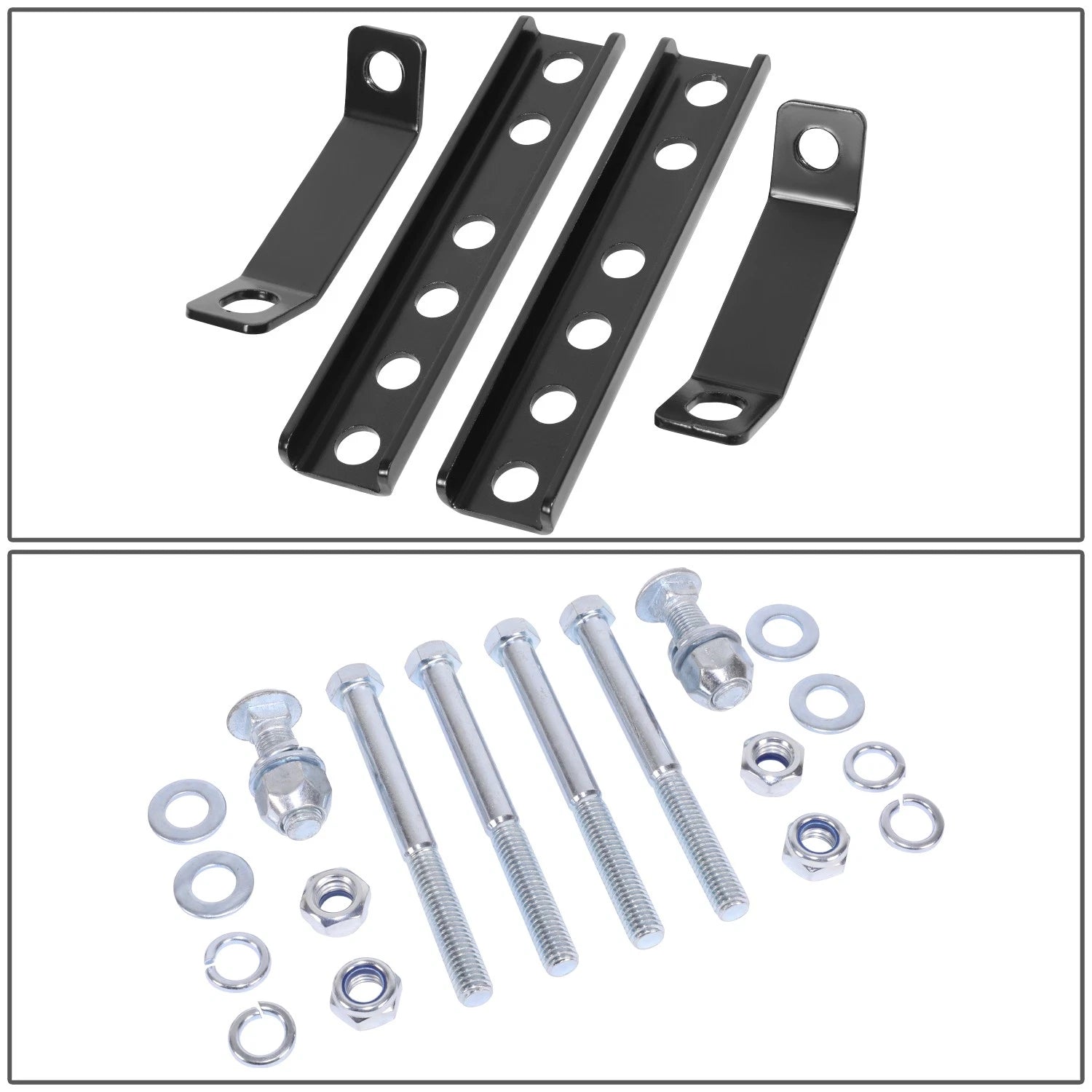 Rear Spare Tire Carrier for - 100 lbs, Black Powder-Coated