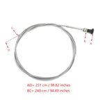 Push Pull Choke Cable 96" for Go Kart (Universal)