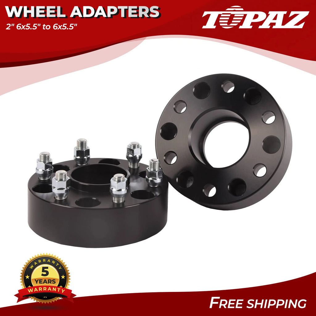 2X 2" Wheel Spacers for Chevy Silverado (1999–2016)