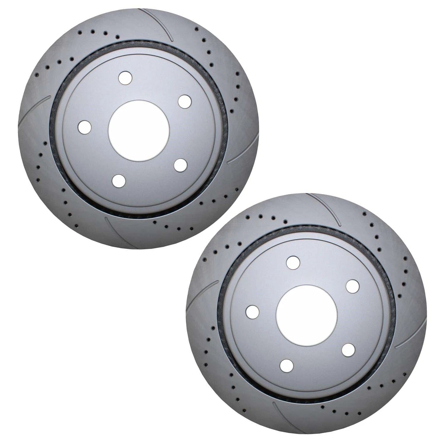 2X Drilled 330mm Brake Disc Rotors for Dodge Jeep