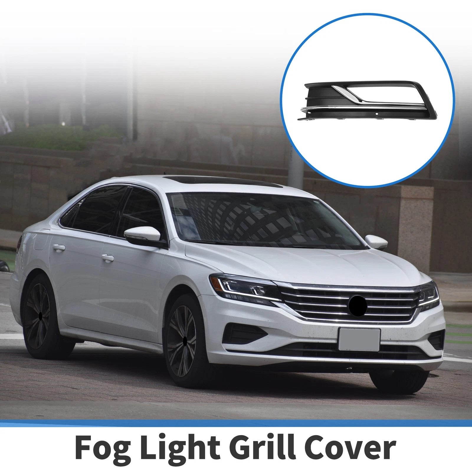 Fog Light Grill for Volkswagen Passat (2016–2018)
