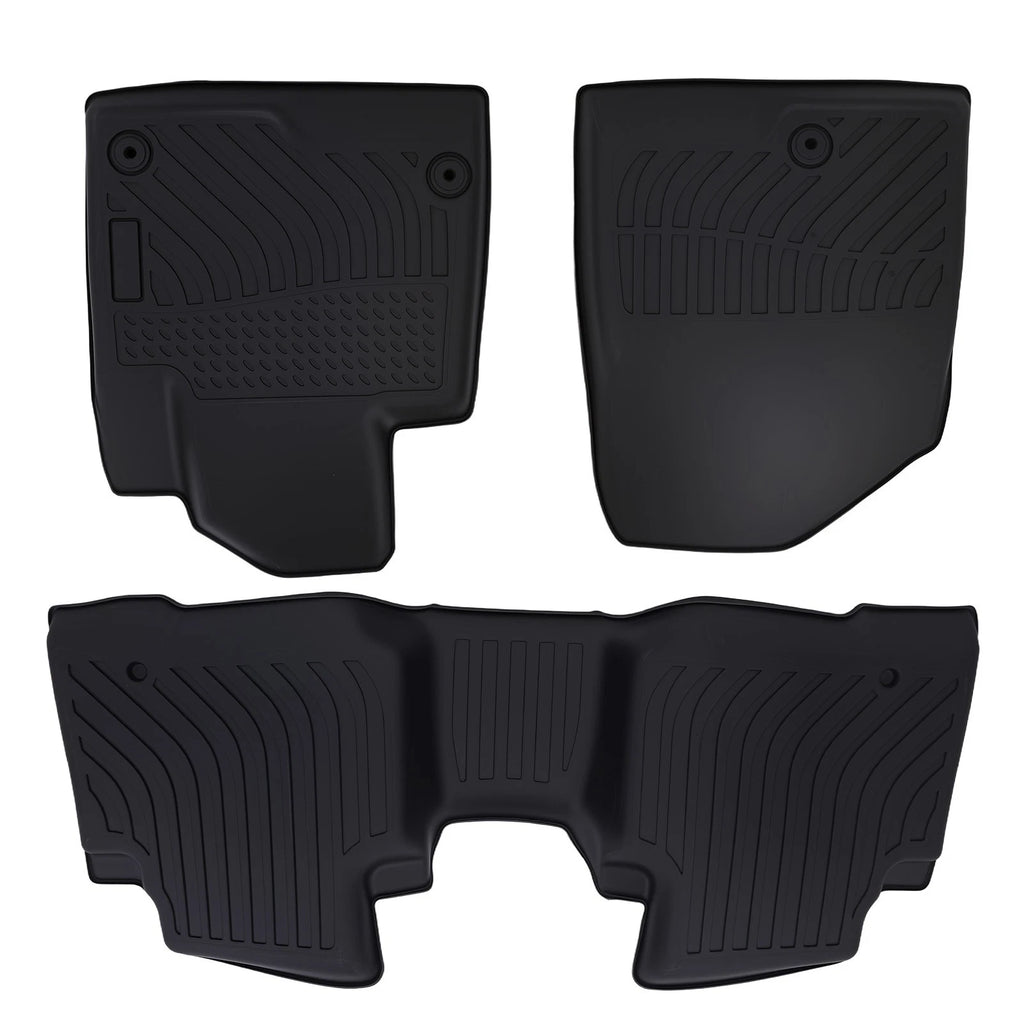 Black TPE Floor Mats for Hyundai Santa Fe Sport (2013–2018) Waterproof