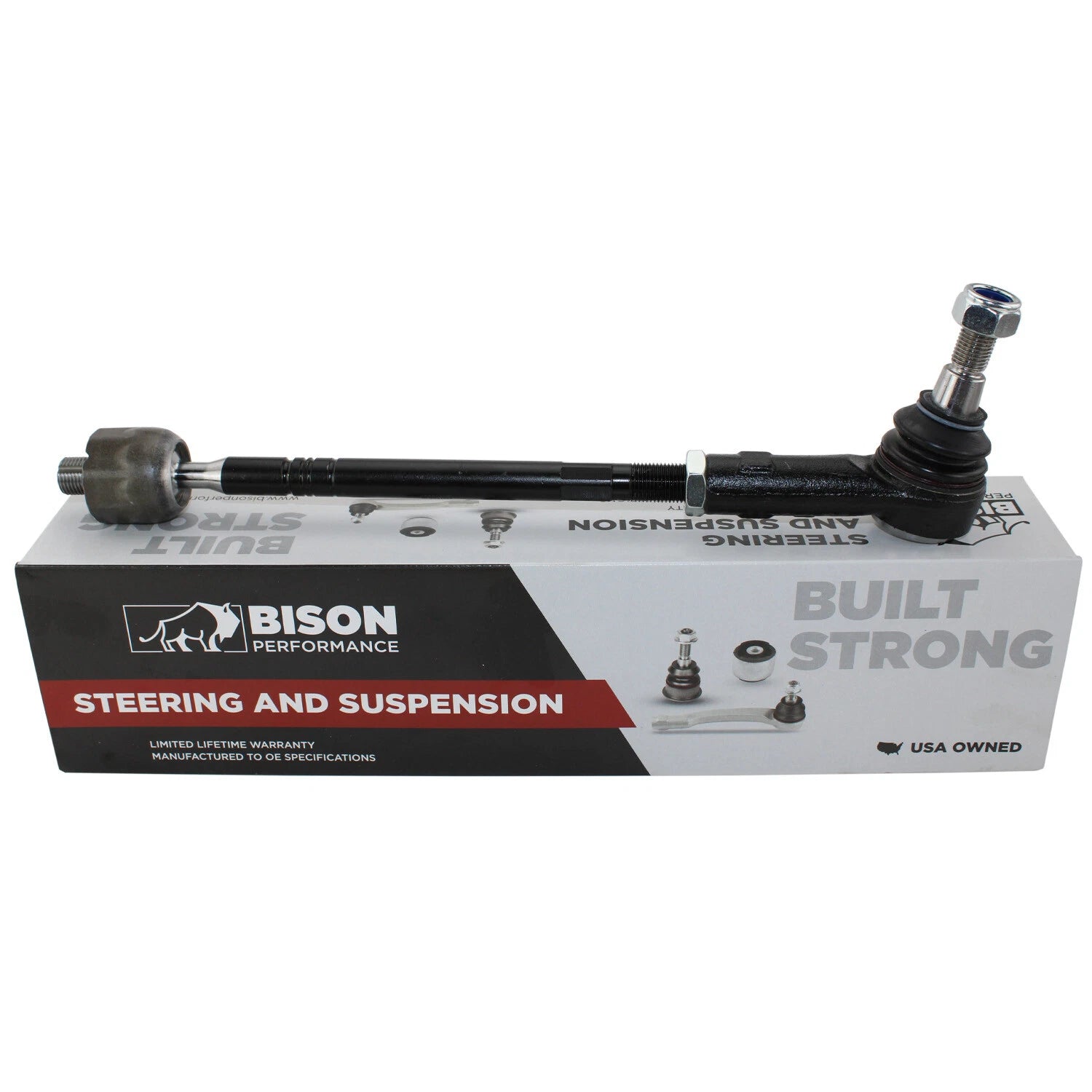Bison Performance Passenger RH Steering Tie Rod Assembly for Audi Q7, VW Touareg (2007–2015)
