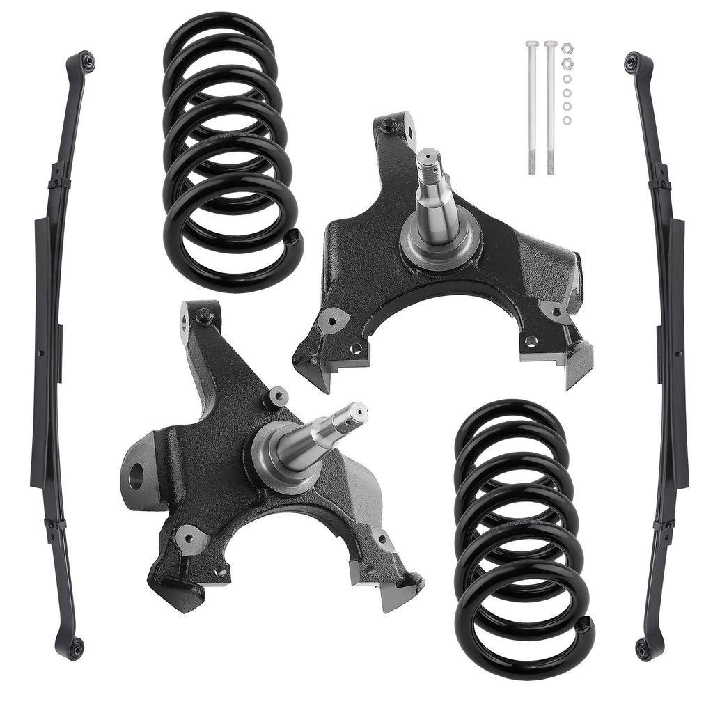 5" Front 4" Rear Drop Suspension Kit for Chevy GMC C1500 (1988–1998)