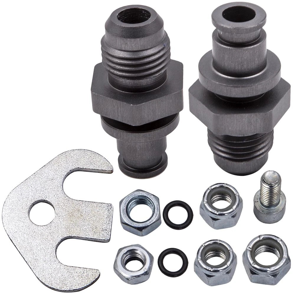 Power Steering Rack AN Line Conversion Fittings for Lincoln Town Car (2003–2011)