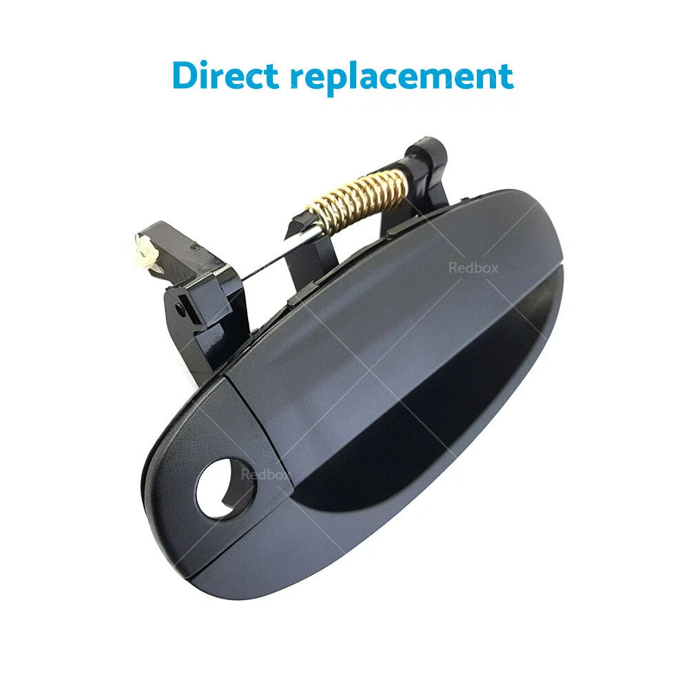 Door Handle Set of 2 Front Left Right Black for Holden Barina TK (2005–2012)