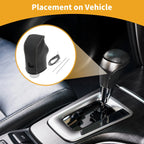 Gear Shift Knob Cover for Nissan Altima (2019–2024) Black Grey Faux Leather