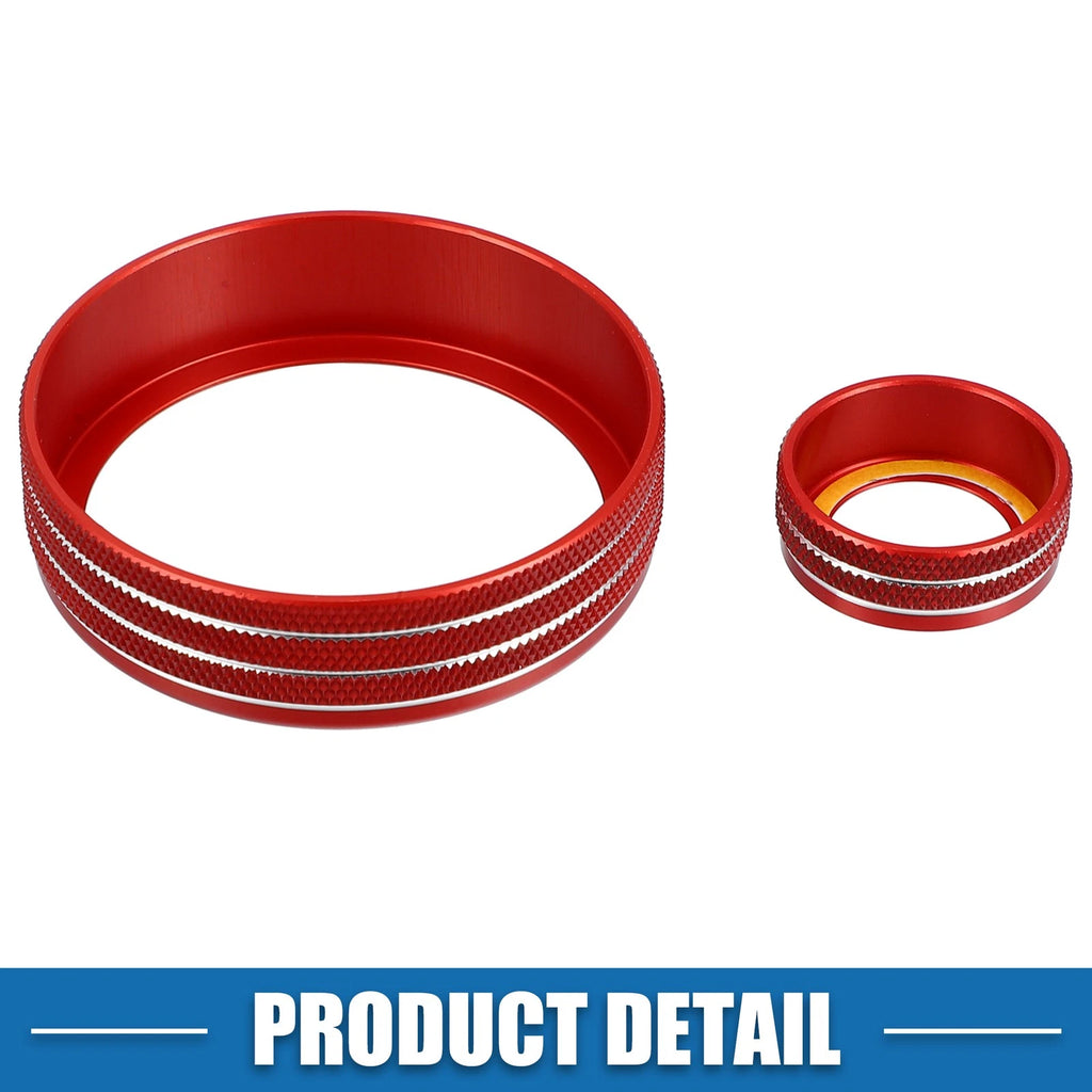 Set of 5 AC Audio Volume Knob Covers for Subaru BRZ GR86 (2022) Red