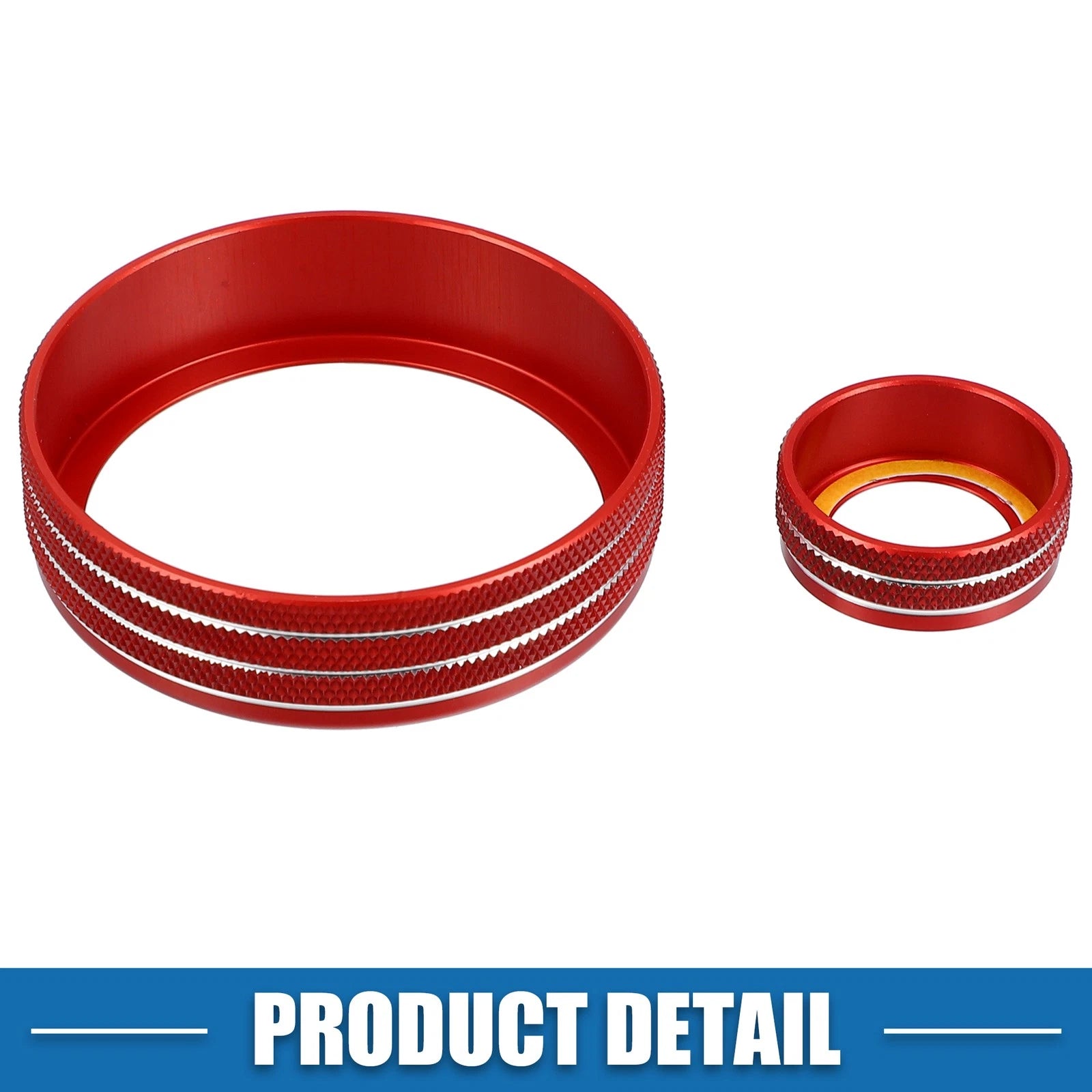 Set of 5 AC Audio Volume Knob Covers for Subaru BRZ GR86 (2022) Red
