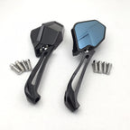 CNC Heavy Black LED Integrated Side Mirrors for