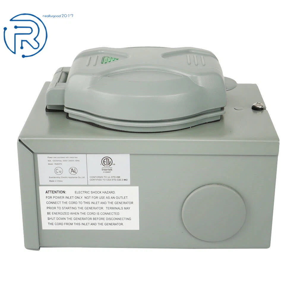 50 Amp Generator Inlet Box for RV (NEMA SS2-50P)