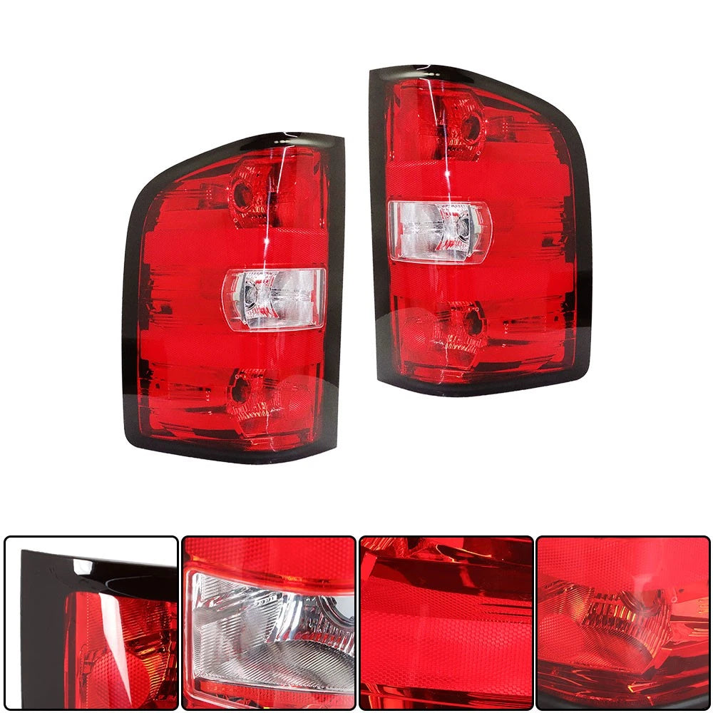 Set of 2 Tail Light Brake Lamp Assemblies for Chevy Silverado (2007–2013)