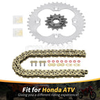Gold X-Ring Drive Chain & Sprocket for Honda TRX400EX (2005–2007) 06405-HP1-P00
