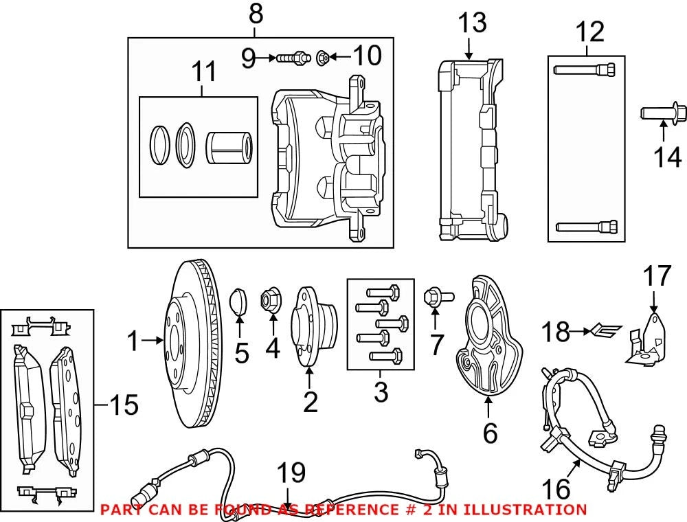 Front Wheel Hub Bearing for Chrysler Dodge Challenger Charger (2011–2023)