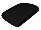 Console Lid Armrest Cover for Dodge Ram (2009–2016) Carbon Fiber Red Stitch