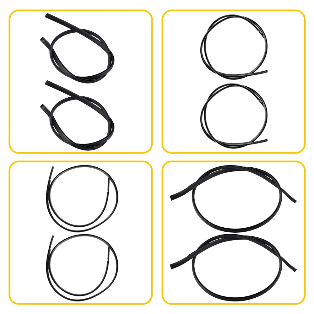 2X Black Trim Roof Molding Kit for Toyota Corolla (2009–2013)