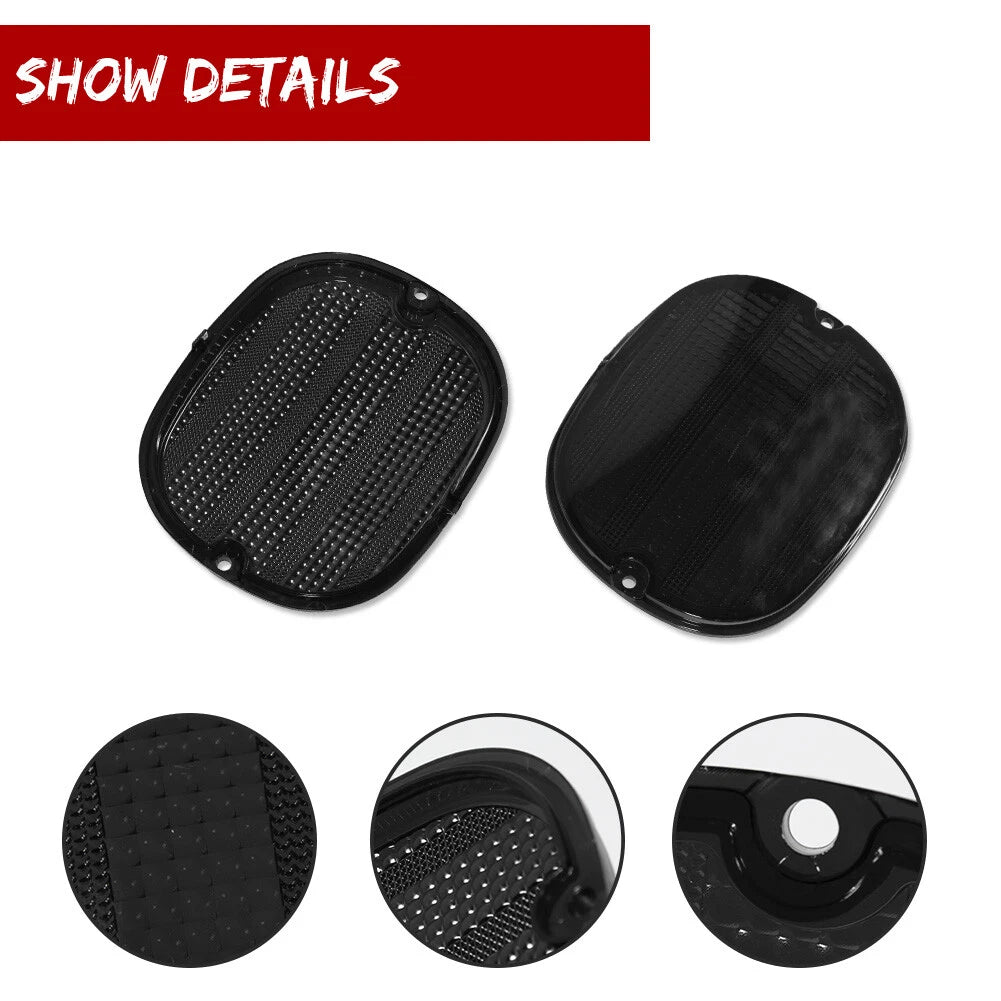 Set of 4 Smoked Tail Light Lenses for Chevy Corvette C4 (1990–1996)