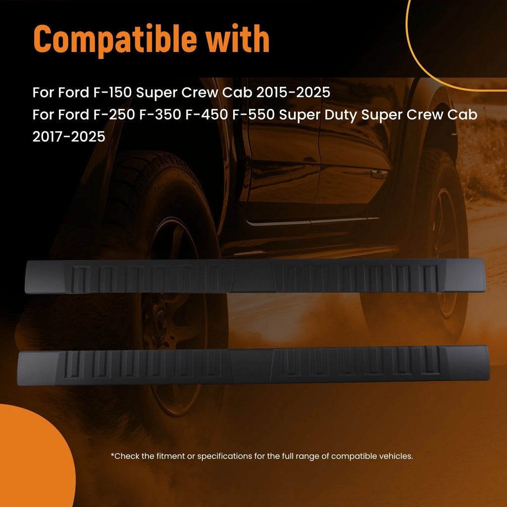 Side Step Bars for Ford F-150 Super Crew Cab (2015–2025)