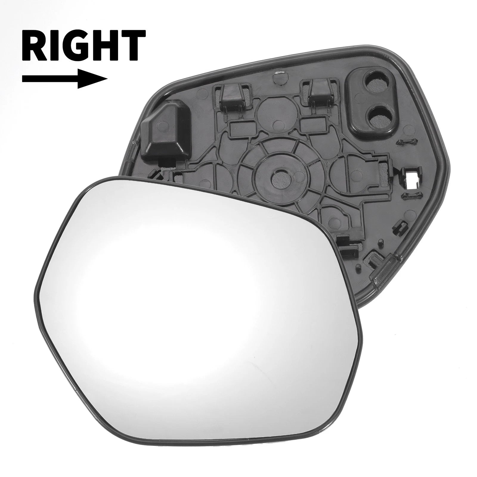 Right Side White Mirror Glass w/ Back Non-heated for Honda HR-V (2014–2020)