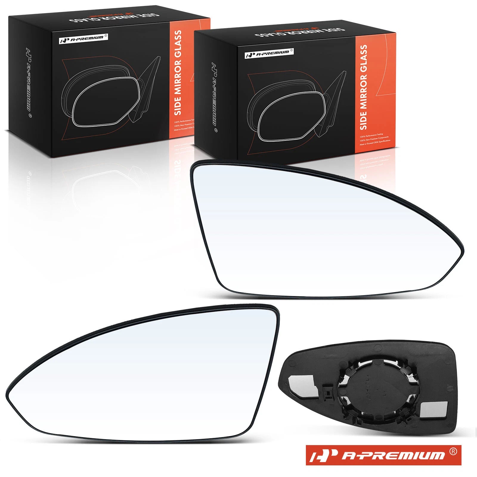 Pair Manual Mirror Glass for Chevy Cruze (2011–2015)