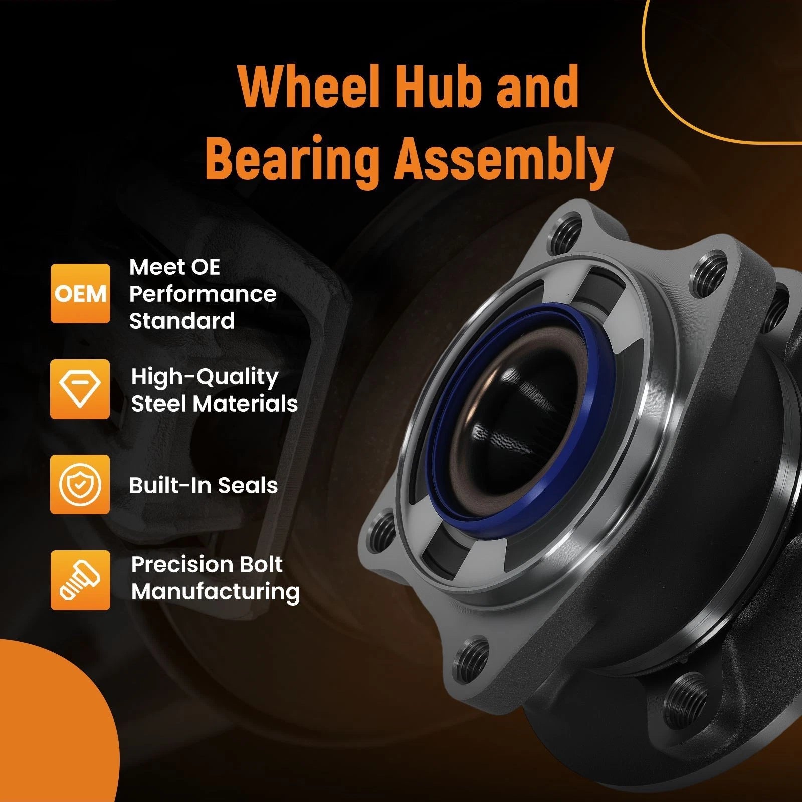 Rear Wheel Hub & Bearing for Volvo XC90 (2003–2014) 512273 HA590232