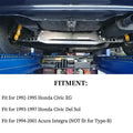 Red Rear Lower Control Arms + Subframe Brace + Tie Bar for Honda Civic EG (1992–1995)