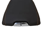 Leather Console Lid Armrest Cover for Cadillac SRX (2010–2016) Orange Stitch