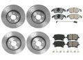 Front & Rear Brake Kit for Audi Q5 (2009–2021) - Euro Ceramic Pads, Xtra Drilled Rotors