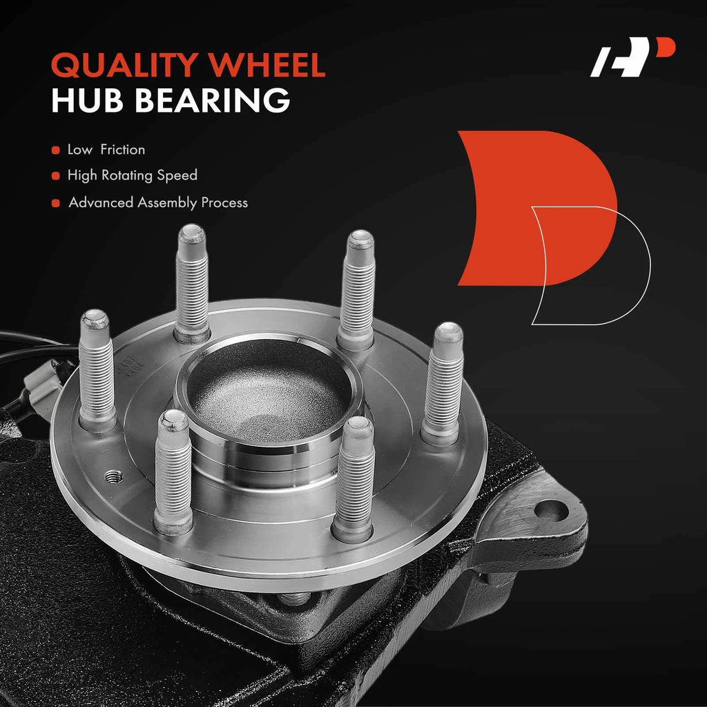 Front Left Steering Knuckle & Hub Bearing for Chevrolet Silverado GMC (2007–2019)