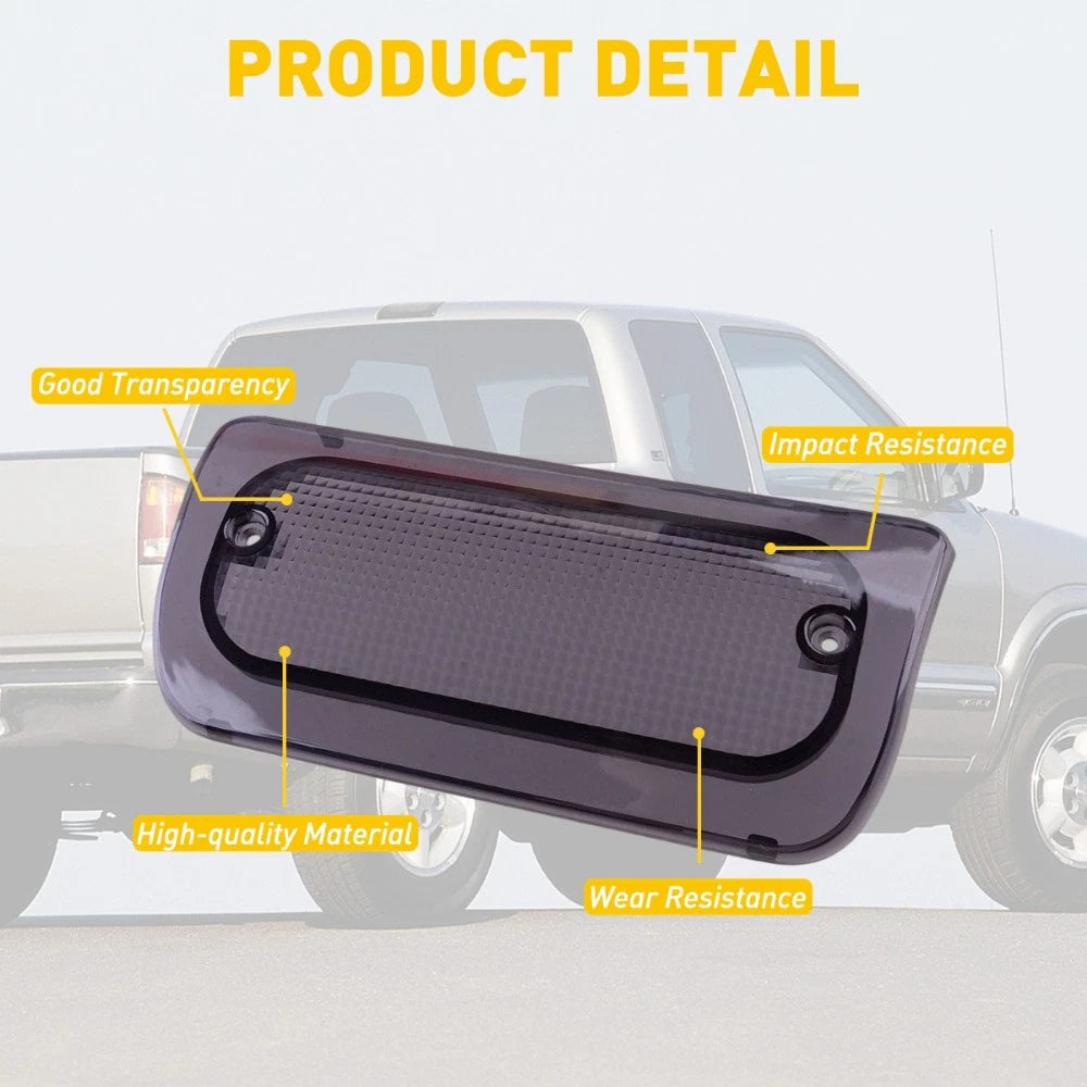 Third Brake Light Lens for Chevy S-10, GMC Sonoma (1994–2004) - Smoke