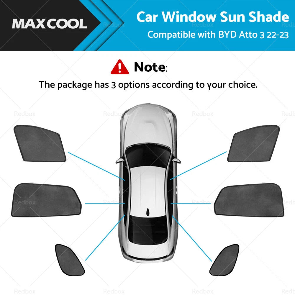 Magnetic Rear Port Window Sun Shade for BYD Atto 3 (2022–2024)